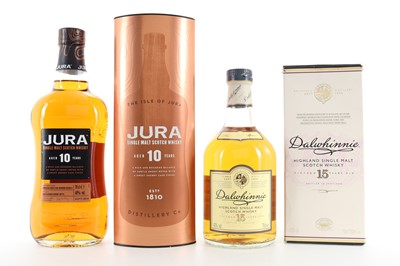 Lot 262 - JURA 10 YEAR OLD AND DALWHINNIE 15 YEAR OLD