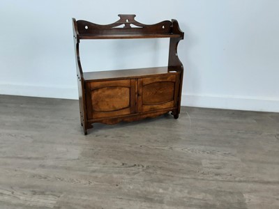 Lot 114 - MAHOGANY WALL SHELVES