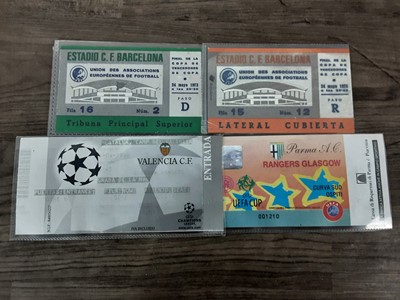 Lot 1716 - RANGERS F.C., COLLECTION OF TICKETS