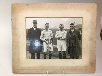 Lot 1729 - CELTIC F.C., PHOTOGRAPH OF JIMMY McGRORY AND WILLIE MALEY