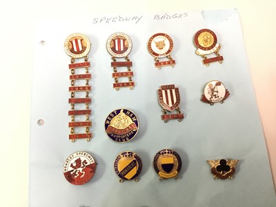 Lot 1733 - SPEEDWAY, COLLECTION OF ENAMEL BADGES