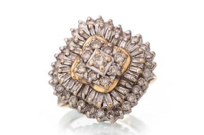 Lot 610 - DIAMOND COCKTAIL RING