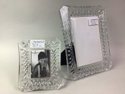 Lot 102 - GROUP OF WATERFORD CRYSTAL PHOTOGRAPH FRAMES