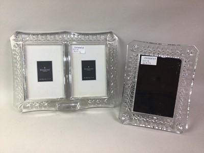 Lot 102 - GROUP OF WATERFORD CRYSTAL PHOTOGRAPH FRAMES