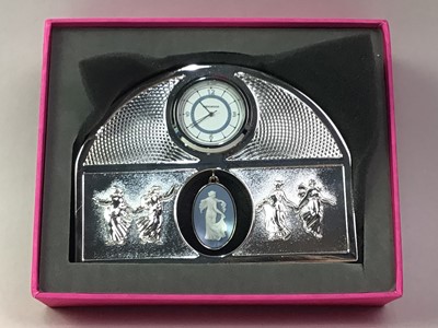 Lot 197 - WEDGWOOD CLOCK HANGING CAMEO