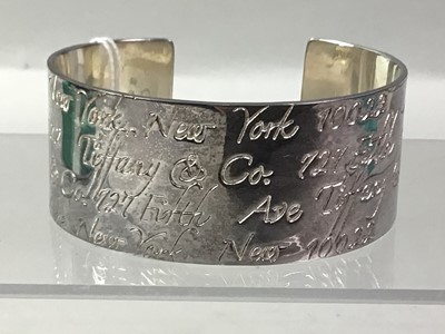 Lot 166 - TIFFANY SILVER BANGLE