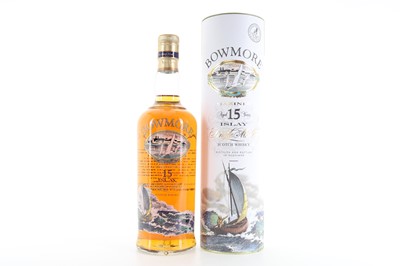 Lot 334 - BOWMORE 15 YEAR OLD MARINER SCREEN PRINT BOTTLE 75CL