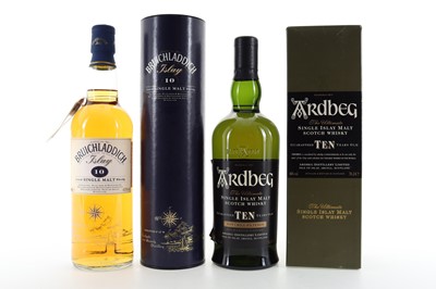 Lot 360 - ARDBEG 10 YEAR OLD AND BRUICHLADDICH 10 YEAR OLD 1990S