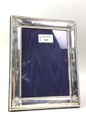 Lot 183 - ELIZABETH II CONTEMPORARY SILVER EASEL PICTURE FRAME