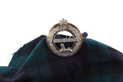 Lot 8 - QUEENS OWN HIGHLANDERS (SEAFORTH AND CAMERONS) PLAID BROOCH