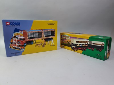 Lot 218 - GROUP OF CORGI CLASSICS THE SHOWMANS RANGE DIECAST VEHICLES