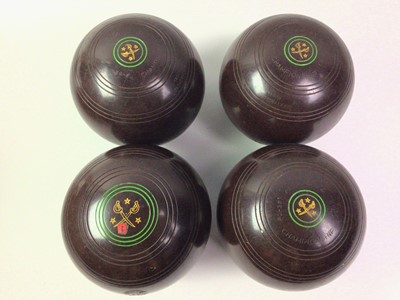 Lot 298 - SET OF FOUR LAWN BOWLS