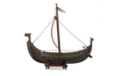 Lot 504 - EDWARD AAGAARD, MODEL VIKING SHIP