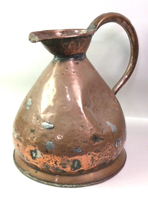 Lot 328 - LARGE COPPER MESURING JUG