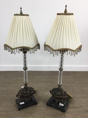 Lot 1455 - PAIR OF  FRENCH EMPIRE STYLE TABLE LAMPS