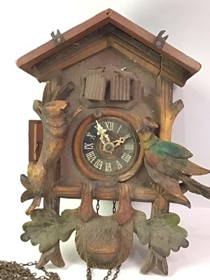 Lot 396 - CUCKOO CLOCK IN THE MANNER OF BLACK FOREST