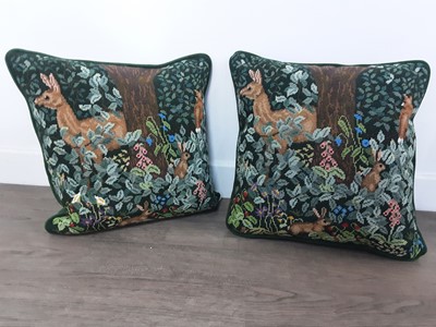 Lot 462 - THREE TAPESTRY CUSHIONS