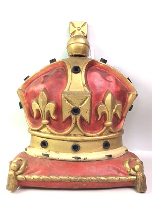 Lot 336 - VINTAGE CROWN LIGHT FITTING