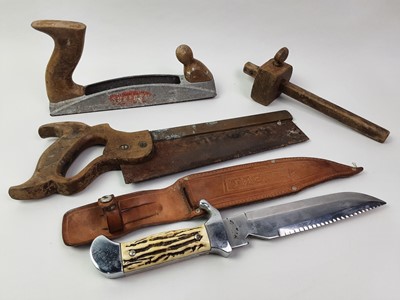 Lot 474 - COLLECTION OF VINTAGE TOOLS