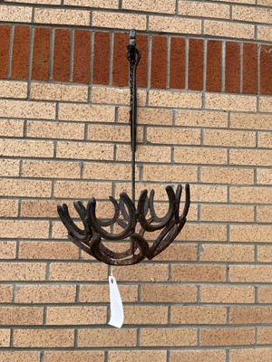 Lot 304 - IRON HANGING FLOWER BASKET