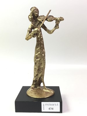 Lot 434 - BRASS MODERNIST FIGURE