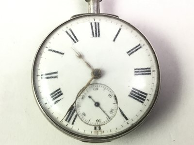 Lot 438 - SILVER POCKET WATCH