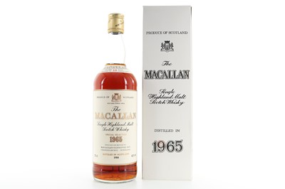 Lot 365 - MACALLAN 1965 18 YEAR OLD 75CL