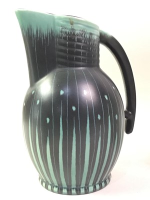 Lot 356 - BESWICK ART DECO JUG AND VASE