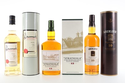 Lot 348 - STRATHISLA 12 YEAR OLD, BENROMACH TRADITIONAL AND ABERLOUR 10 YEAR OLD