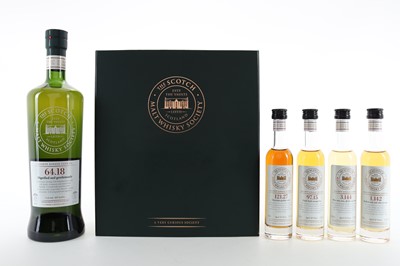 Lot 355 - SMWS 64.18 MANNOCHMORE 24 YEAR OLD AND MEMBERSHIP PACK (4 X 10CL)