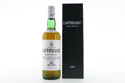 Lot 395 - LAPHROAIG 10 YEAR OLD ROYAL WARRANT 1994