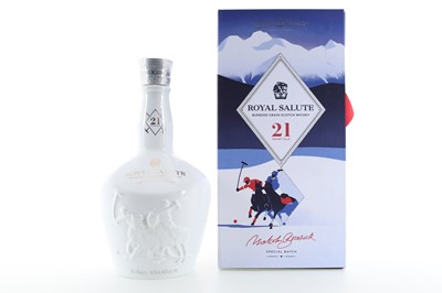 Lot 414 - CHIVAS ROYAL SALUTE 21 YEAR OLD SNOW POLO EDITION