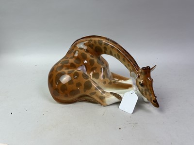 Lot 524 - PAIR OF USSR CERAMIC GIRAFFES