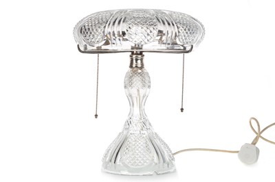 Lot 1460 - CRYSTAL MUSHROOM TABLE LAMP