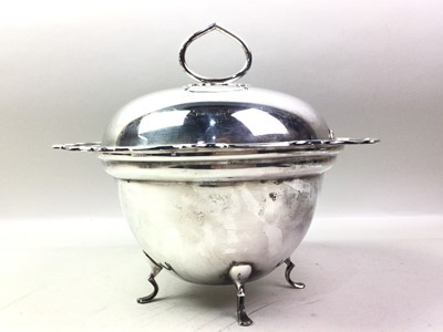 Lot 556 - SILVER PLATED TEA SERVICE