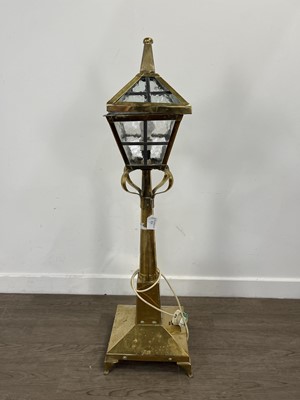 Lot 571 - BRASS TABLE LAMP