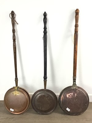 Lot 386 - THREE BED WARMING PANS