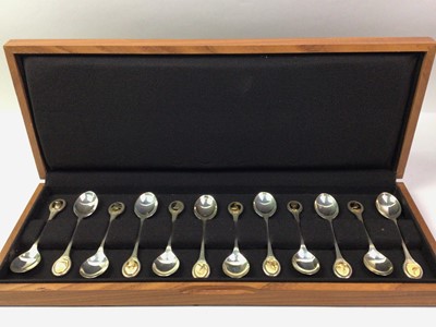 Lot 492 - CASED RSPB SILVER SPOON COLLECTION