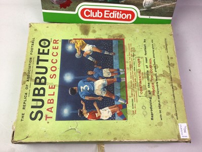 Lot 512 - SUBBUTEO TABLE SOCCER SET FROM CIRCA 1960s