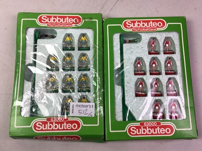 Lot 512 - SUBBUTEO TABLE SOCCER SET FROM CIRCA 1960s