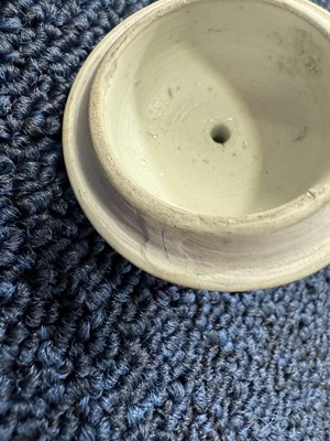 Lot 1435 - CHINESE BLUE AND WHITE TEAPOT