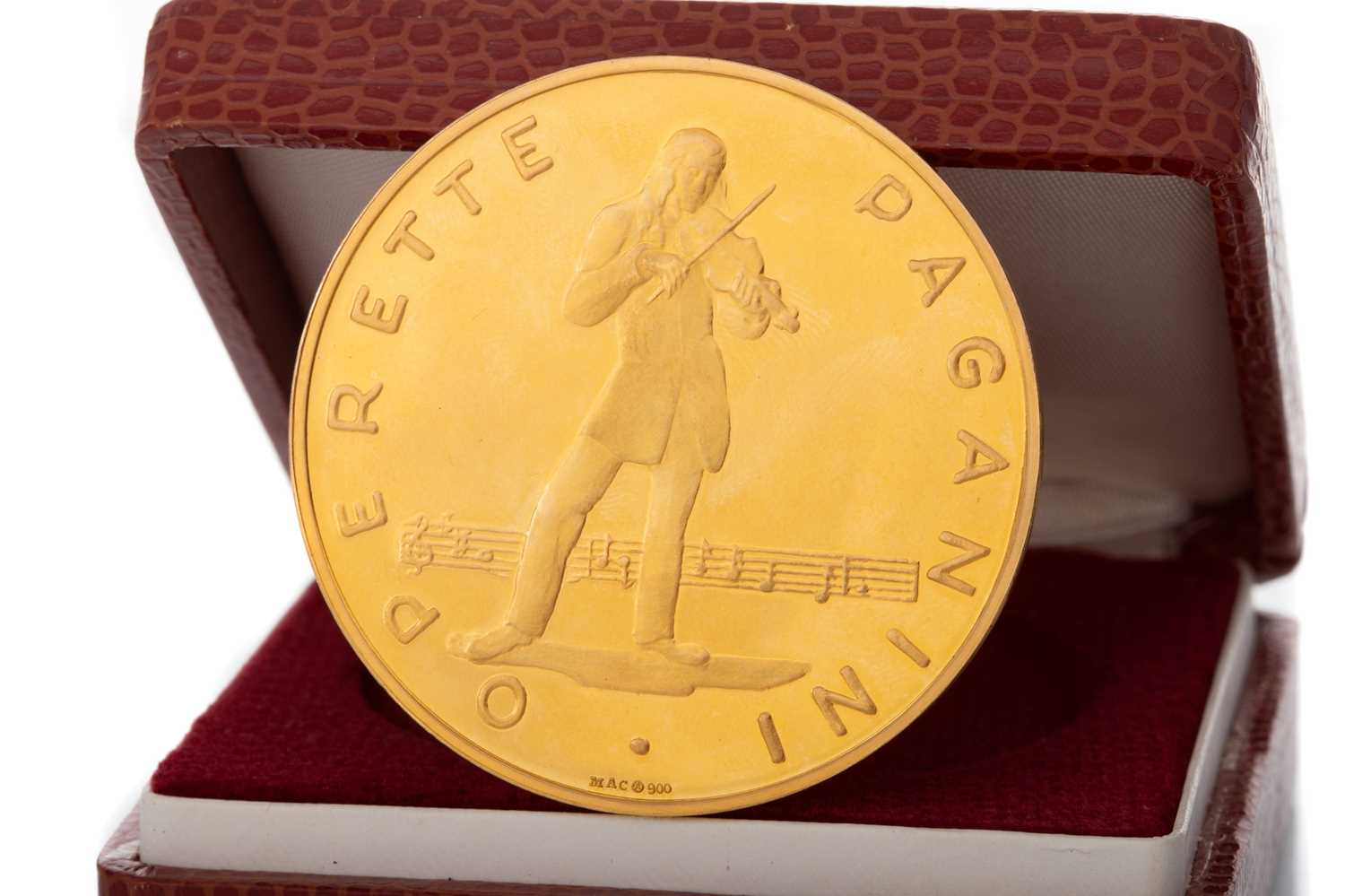 Lot 60 - AUSTRIAN OPERETTE PAGANINI GOLD MEDALLION