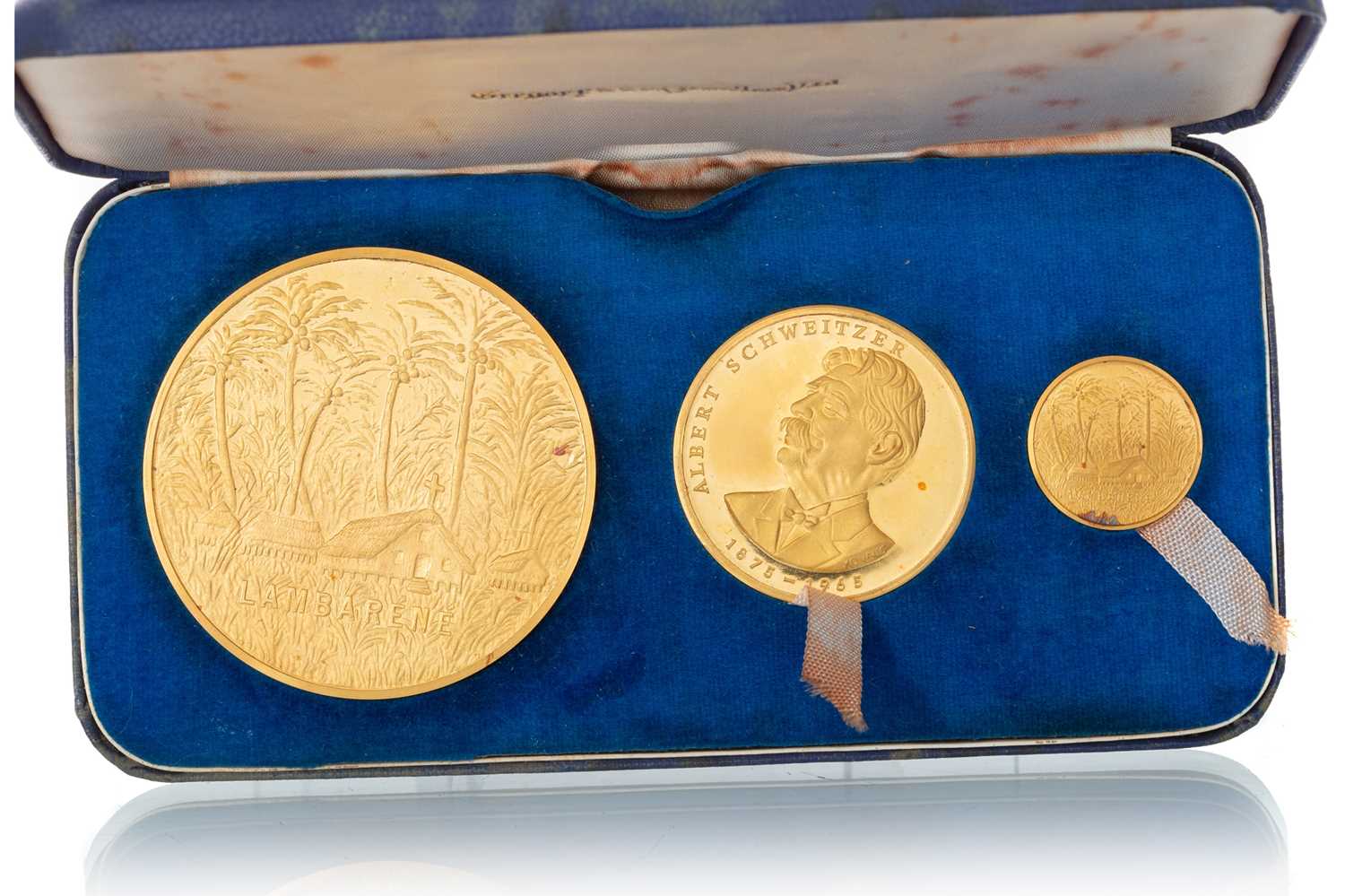 Lot 66 - DR ALBERT SCHWEITZER GOLD MEDAL TRIO