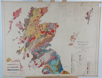 Lot 602 - GEOLOGICAL MAP OF GREAT BRITAIN