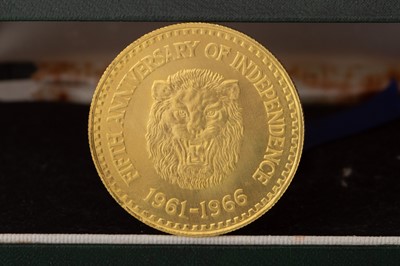 Lot 82 - SIERRA LEONE FIFTH ANNIVERSARY OF INDEPENDENCE MEDALLION