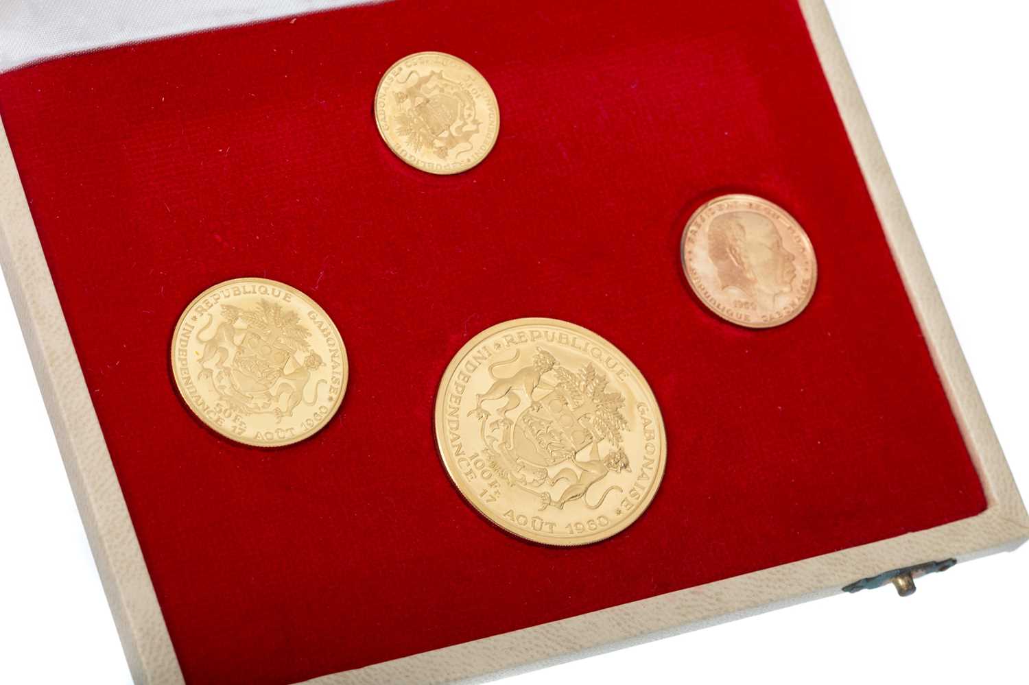 Lot 83 - REPUBLIQUE GABONAISE FOUR COIN SET