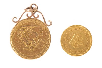 Lot 103 - TWO GOLD GEORGE III COINS