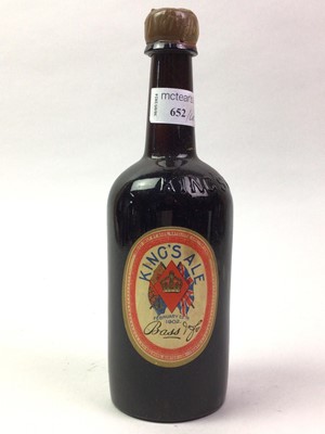 Lot 652 - BOTTLE OF BASS KING`S ALE, FEBRUARY 22ND 1902