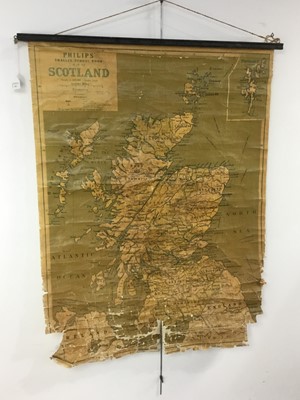 Lot 613 - PHILIPS SMALLER SCHOOL ROOM MAP OF SCOTLAND