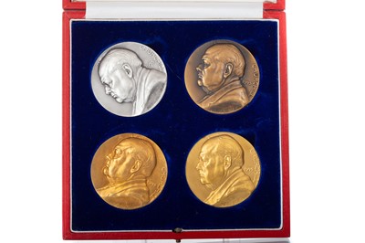 Lot 115 - WINSTON CHURCHILL FOUR MEDALLION SET